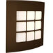 Quad 1 Light Bronze ADA Wall Sconce Wall Light
