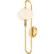 Delphine 1 Light 7 inch Aged Brass Wall Sconce Wall Light