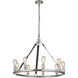 Huxley 9 Light 34 inch Polished Nickel Chandelier Ceiling Light