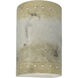 Ambiance Cylinder LED 9.5 inch Greco Travertine Outdoor Wall Sconce, Small