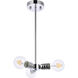 Reyes 3 Light 7.5 inch Chrome Pendant Ceiling Light