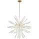 Aisi 16 Light 36 inch Fawn Gold Pendant Ceiling Light