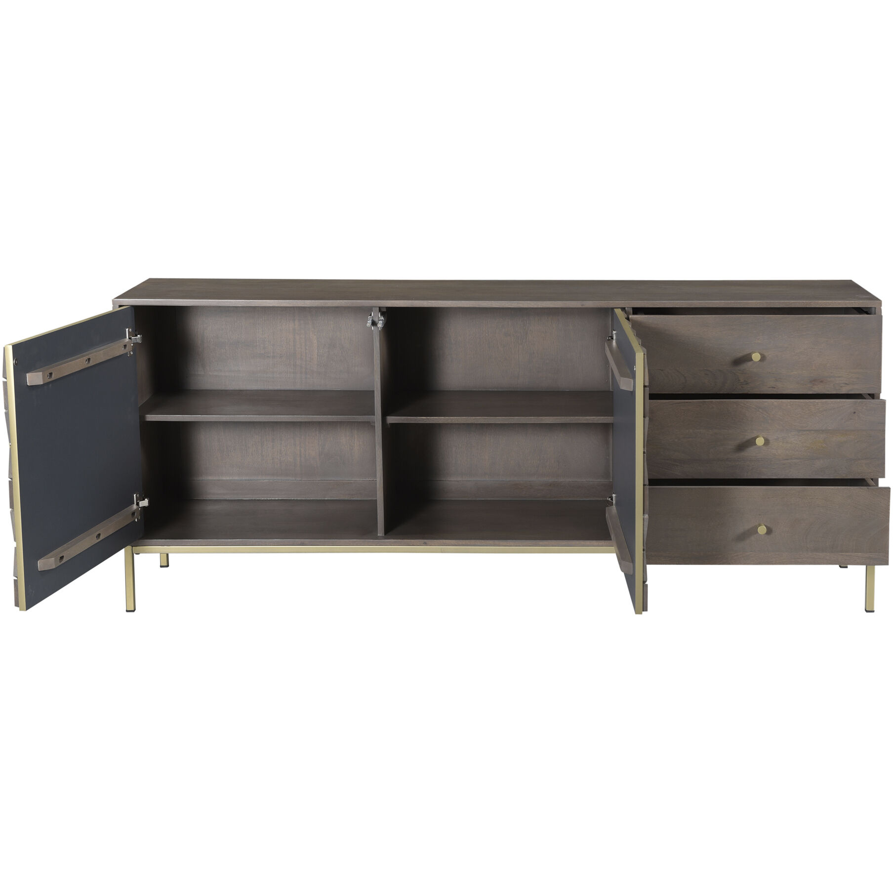 Corolla 71 X 16 inch Grey Sideboard
