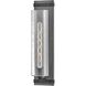 Sawyer LED 6 inch Aged Zinc with Distressed Black Vanity Light Wall Light