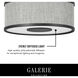 Galerie Halo 2 Light 13.25 inch Black Indoor Flush Mount Ceiling Light