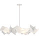 Crest 6 Light 37.8 inch White Circular Pendant Ceiling Light