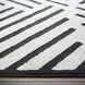 Optika 90 X 63 inch Black/White Rug in 5 x 7