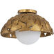 Mosaic Luxe 1 Light 16 inch Gold Pendant/Flush Ceiling Light