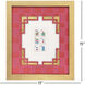 Mahjong Pink and Blue and Green and Multi Framed Art