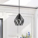 Carlton 3 1 Light 7.5 inch Black/Silver Geometric Pendant Ceiling Light