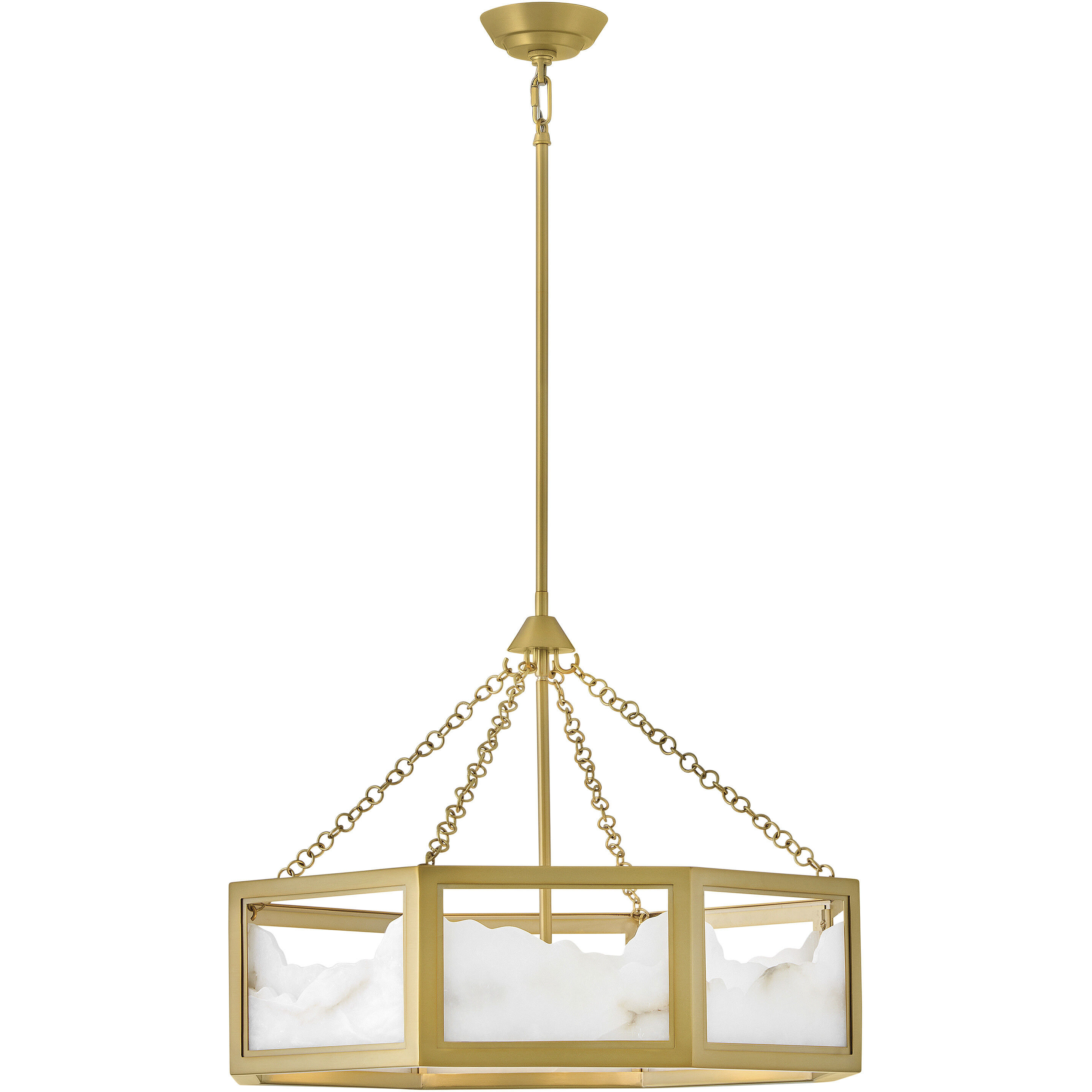 Veleta 8 Light 26 inch Lacquered Brass Chandelier Ceiling Light