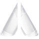 Chilling 4 X 3 inch Clear Bookends, Set of 2