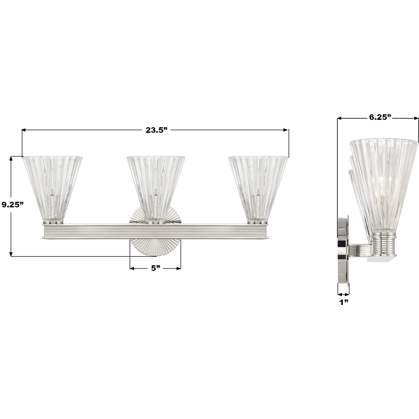 Lotus Bath Vanity Light Wall Light