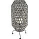 Banaue 36 inch 7 watt Gray with Black Outdoor Table Lamp