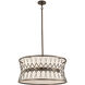 Joliet 6 Light 22 inch Rumba Pendant Ceiling Light