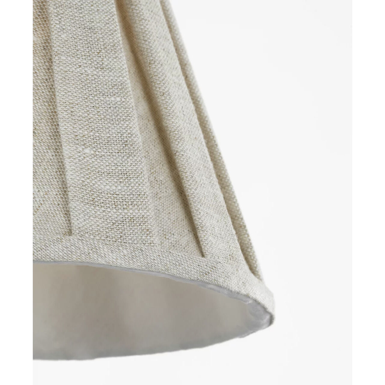 Visual Comfort Clip Natural Linen Box Pleat Flare 6.5 inch Box Pleated Flare Shade