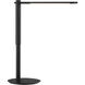 Kovacs Coal Black and Brushed Coal Black Table Lamp Portable Light