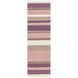 Miguel 96 X 30 inch Purple and Purple Runner, Wool and Cotton