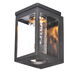 Salon LED LED 10 inch Black Outdoor Wall Sconce in Water