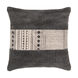 Lola 20 X 20 inch Black/Cream Pillow Cover, Square