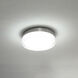 Dot LED 8.88 inch Stainless Steel Flush Mount Ceiling Light in 3500K, dweLED