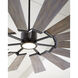 Prairie 72 inch Aged Pewter with Distressed Grey Weathered Oak Blades Ceiling Fan