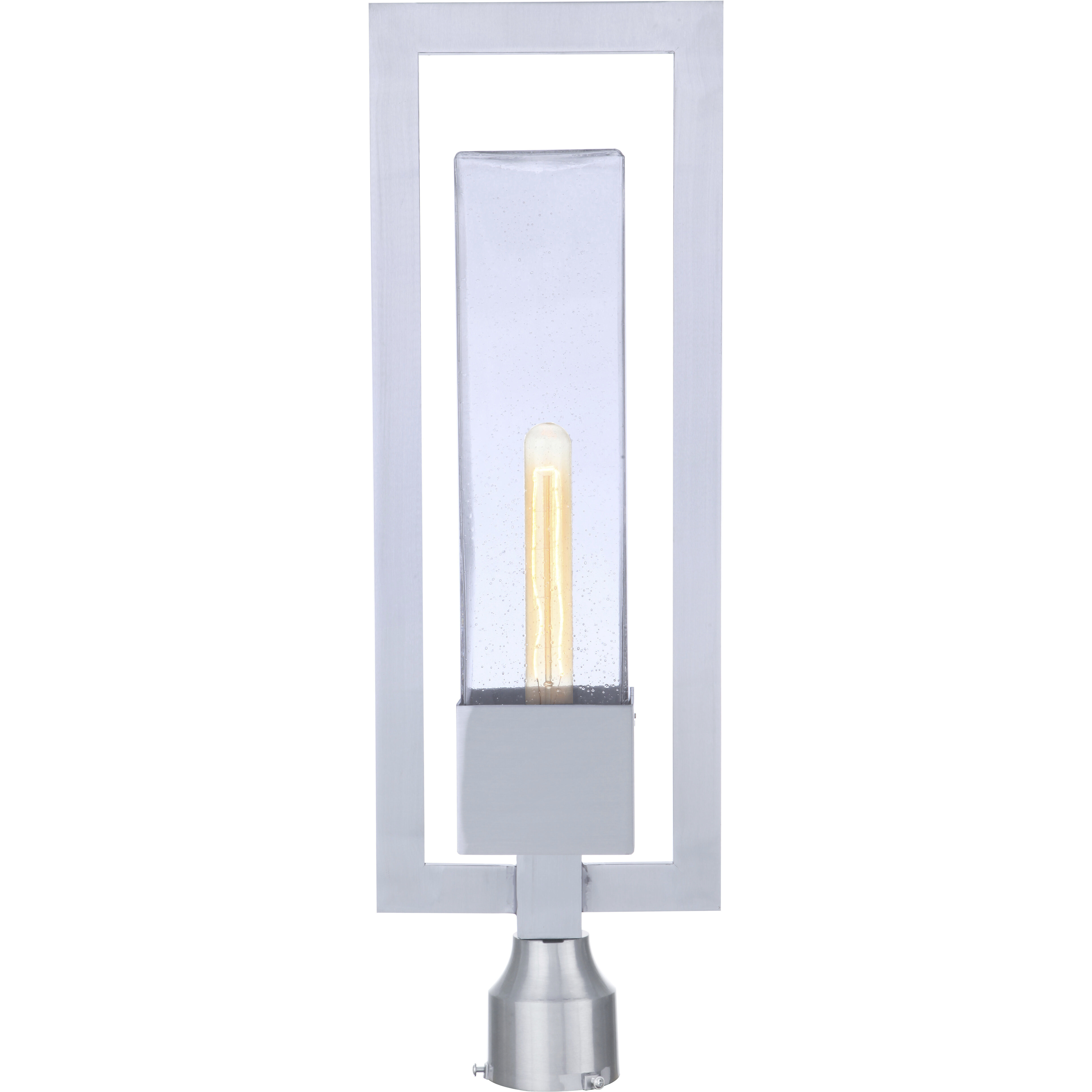 Perimeter 1 Light 25.13 inch Satin Aluminum Outdoor Post Mount