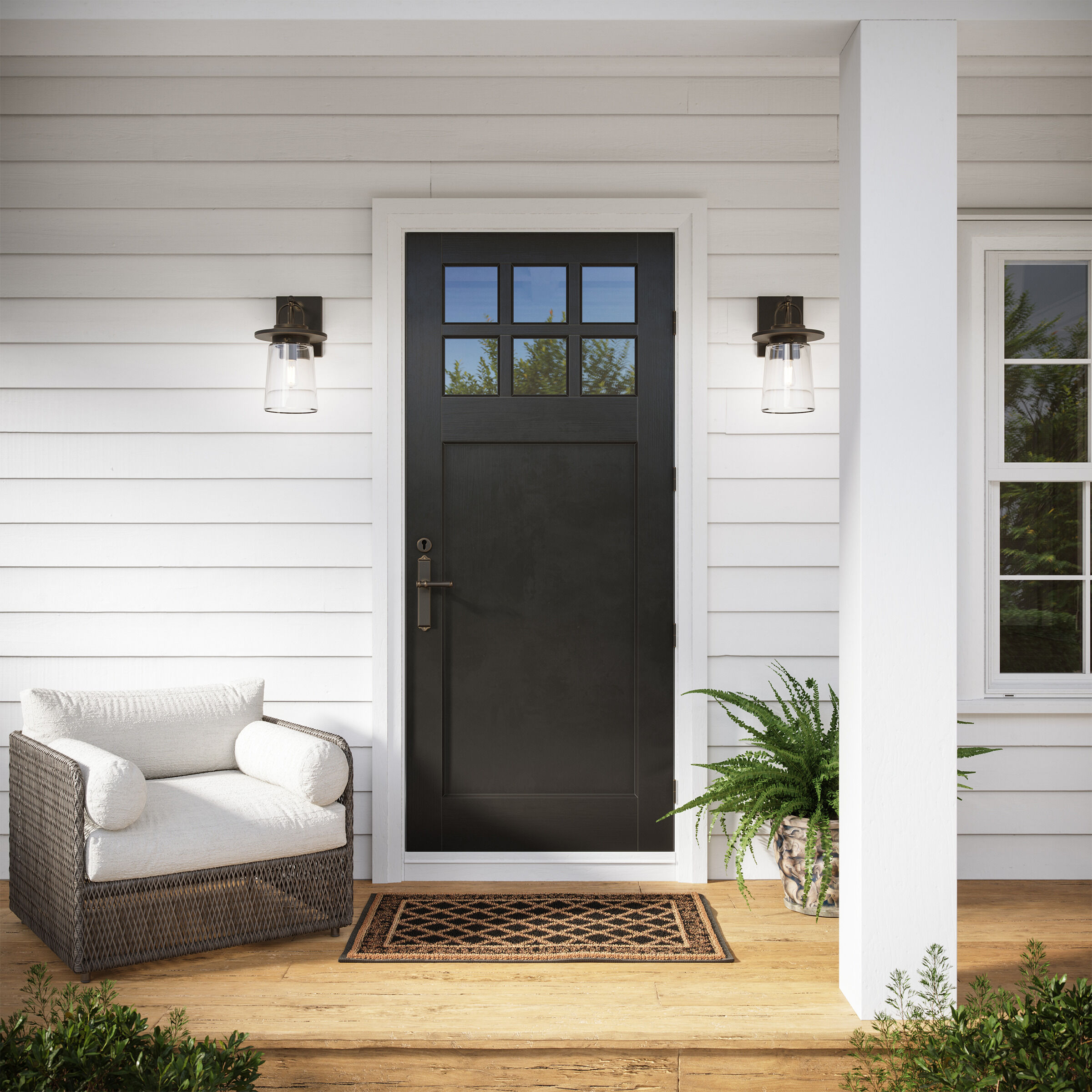 Tybee 1 Light 18.63 inch Antique Bronze Outdoor Wall Lantern, Large