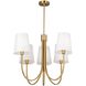 Rhythm LED 27.6 inch Brushed Gold Chandelier Ceiling Light
