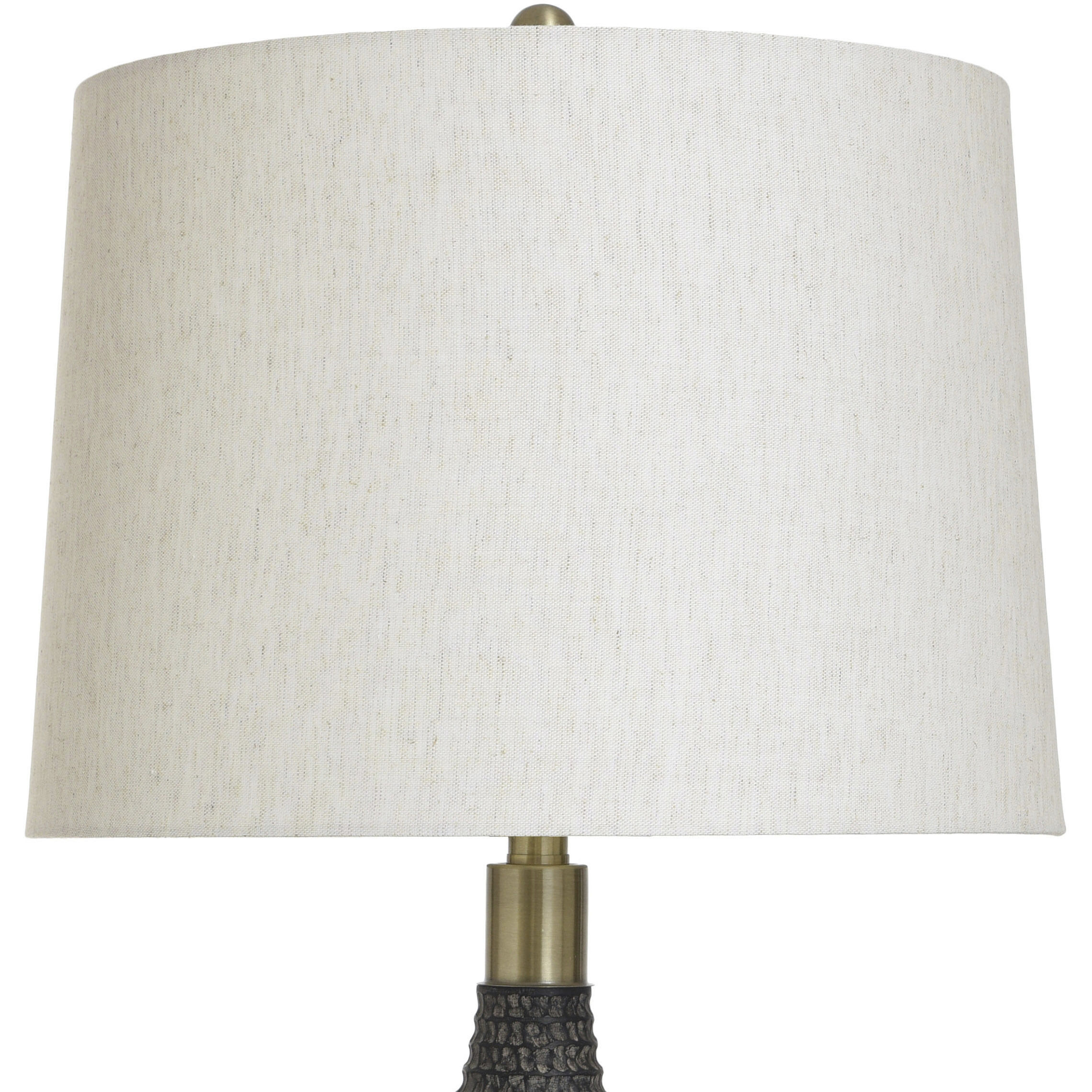 Cameron 30 inch 100.00 watt Black and Brown and Brass Table Lamp Portable Light