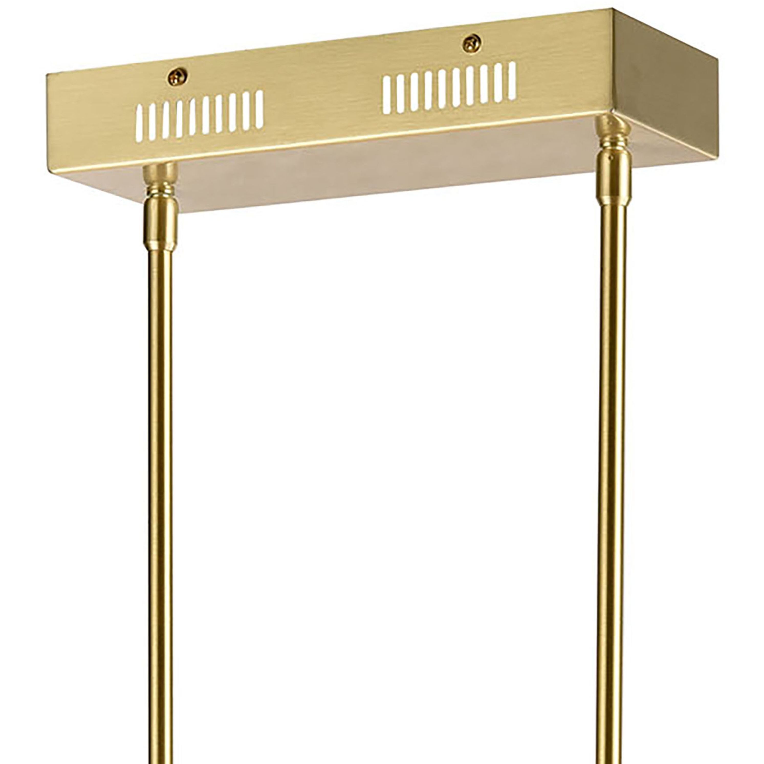 Keir 22 Light 43.31 inch Brass Linear Chandelier Ceiling Light