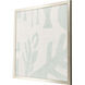 Cool Summer White and Turquoise Framed Art