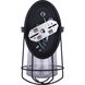Madison 1 Light 6 inch Black Outdoor Lantern, Downlight