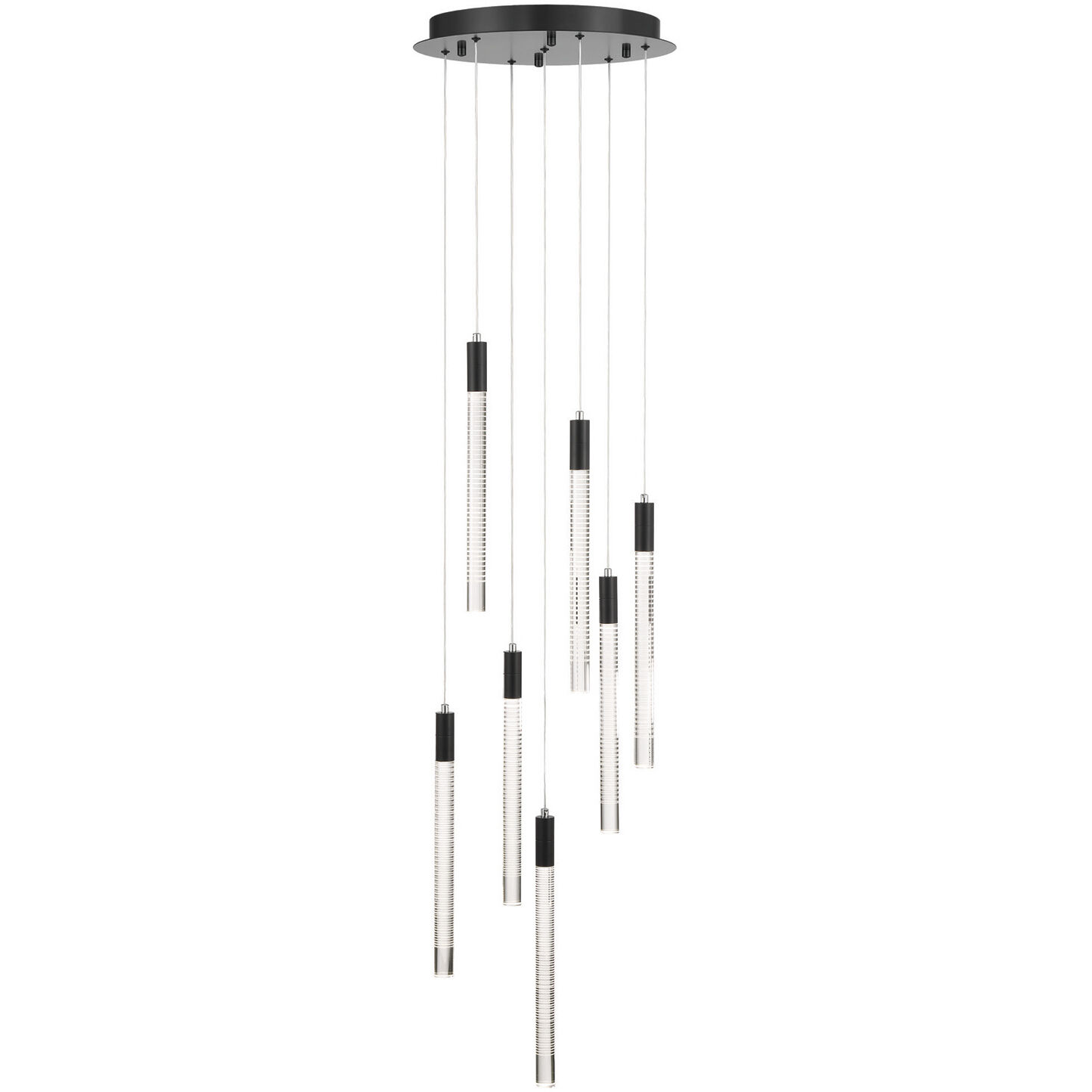 Celine LED 15.75 inch Black Chandelier Ceiling Light