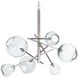Molten 6 Light 43.5 inch Polished Nickel Chandelier Ceiling Light