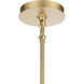 Open Louvers Pendant Ceiling Light in Champagne Gold