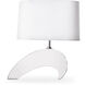 Wave 21 inch 60.00 watt Clear Table Lamp Portable Light
