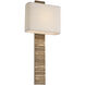 Anne-Marie Barton Fumar Tail Sconce Wall Light in Ridged Tombac