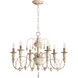 Salento 6 Light 25 inch Persian White Chandelier Ceiling Light