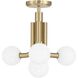 Stockholm LED 16 inch Champagne Gold Convertible Pendant Ceiling Light