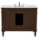Lexington 42 X 21.5 X 35 inch Walnut Vanity Sink Set