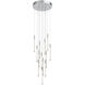 Motif LED 12.75 inch Chrome Multi-Pendant Ceiling Light