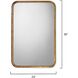 Principle 36 X 24 inch Gold Leaf Vanity Mirror