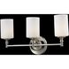 Cannondale 3 Light 22 inch Chrome Vanity Wall Light