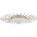 Planisphere LED 28 inch Silver Leaf Flush Mount Ceiling Light