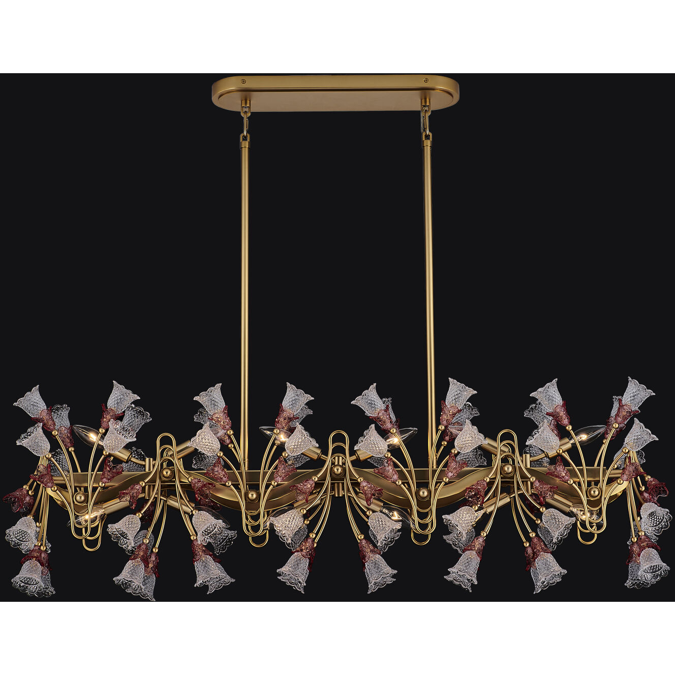 Bella Island Light Ceiling Light in Antique Brass