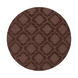 Central Park 93 X 93 inch Dark Brown Indoor Area Rug, Round
