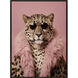 Fierce Fashionista / Style Cat Pink and Brown and Beige Canvas, Propac
