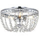 Kylie 3 Light 10 inch Chrome Flush Mount Ceiling Light
