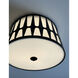 Royston 3 Light 18 inch Black Flush Ceiling Light